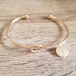 CLEARANCE! Gold Plated Letter D Charm Bracelet